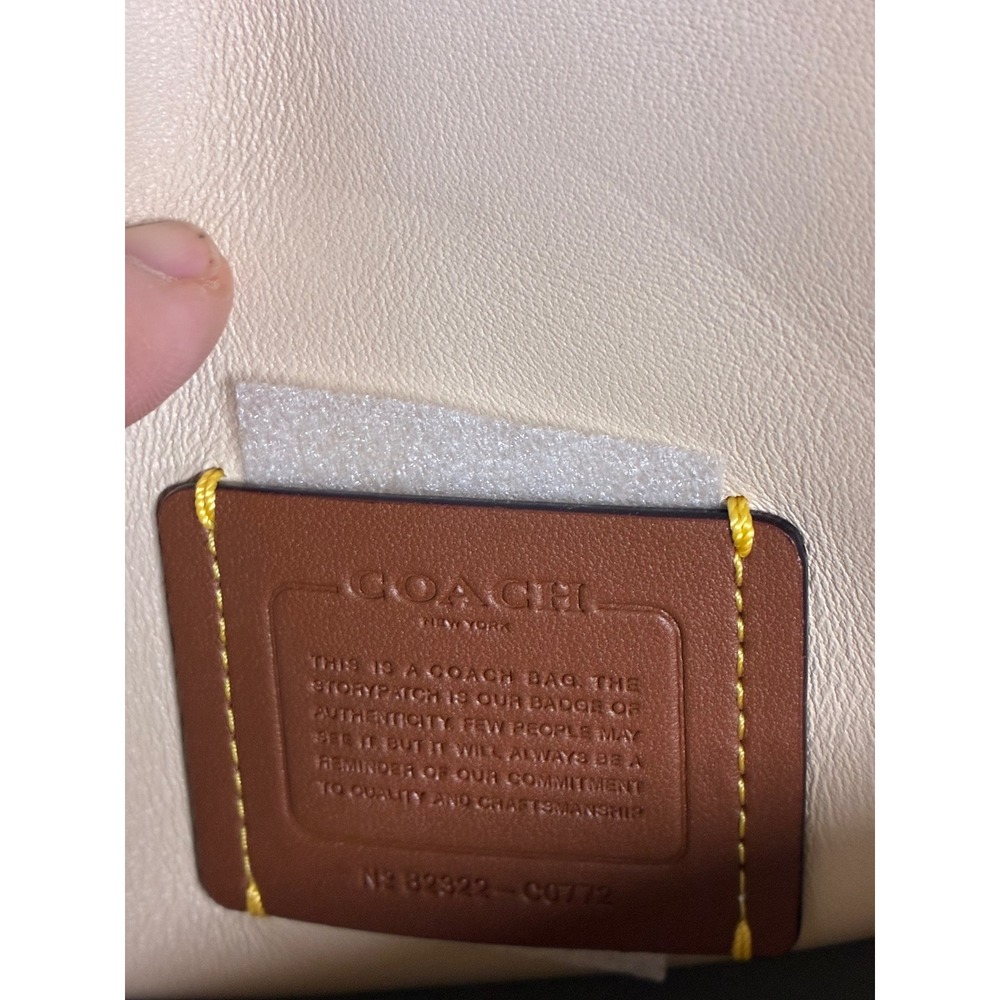 Coach Pillow Tabby Shoulder Bag 26 Ivory Nappa Leather C0772 Brass Hardware NWT - Picture 8 of 9